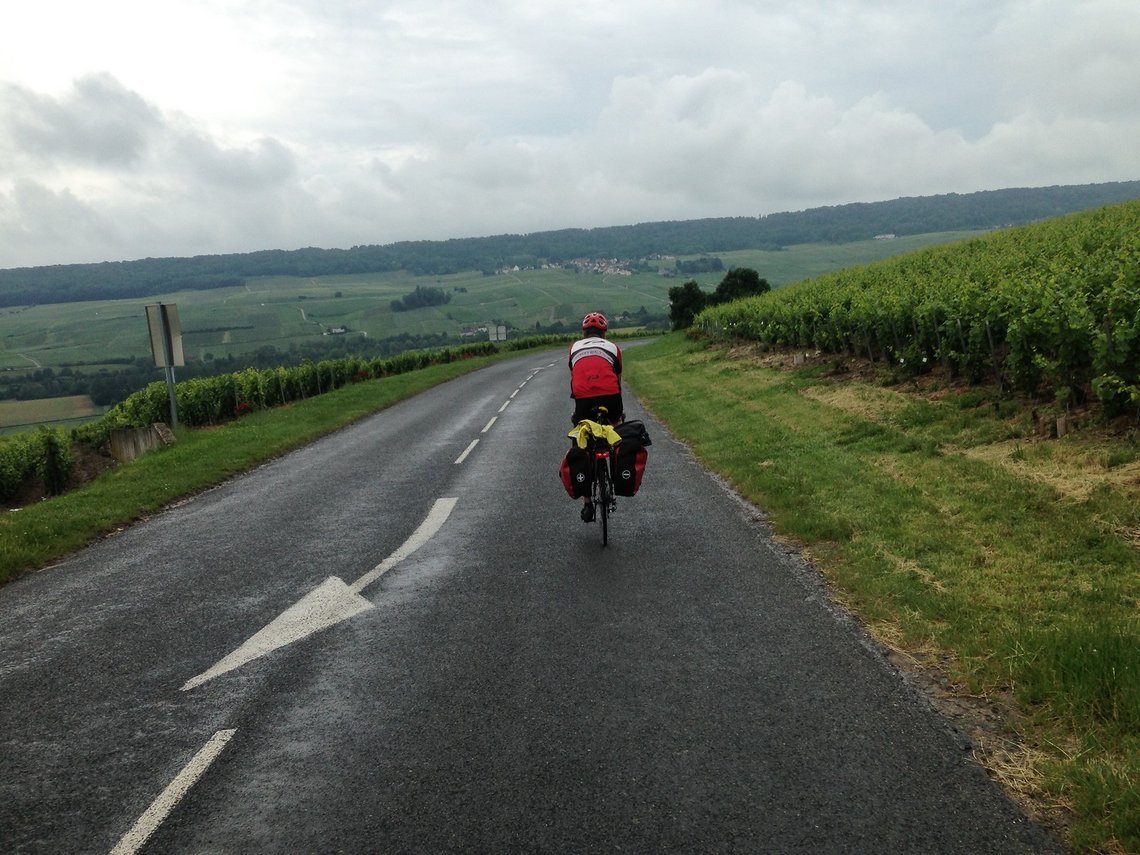 Die Hügel und das Wetter erschweren die Tour