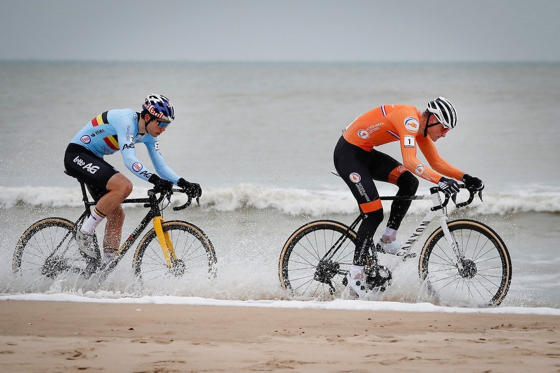 Die Fahrlinie nah am Wasser änderte sich von Runde zu Runde