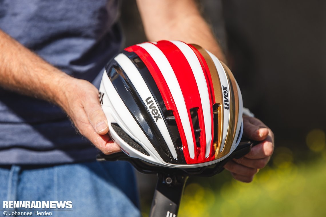 Der neue Helm für Georg Zimmermann.