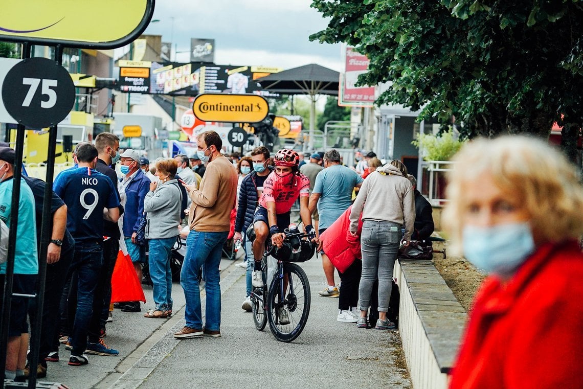 Berührungspunkte mit der „echten“ Tour de France gab es selbstverständlich auch.