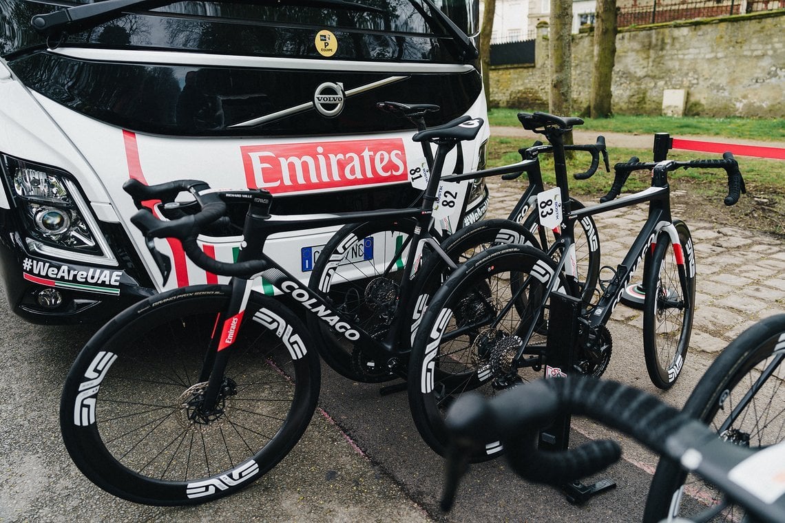 Colnago V4Rs beim Team UAE Emirates.