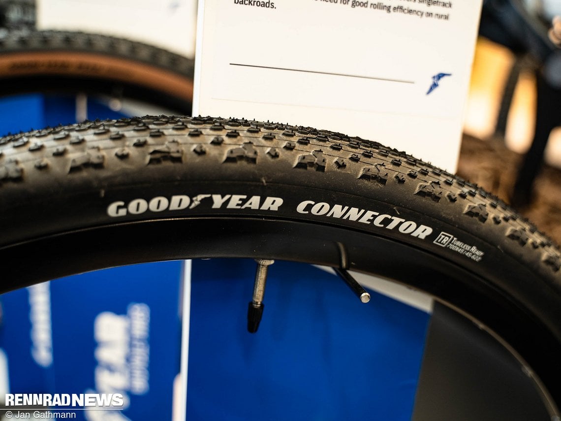 Der Connector von Goodyear verbindet das Gravel-Bike mit dem Untergrund ...