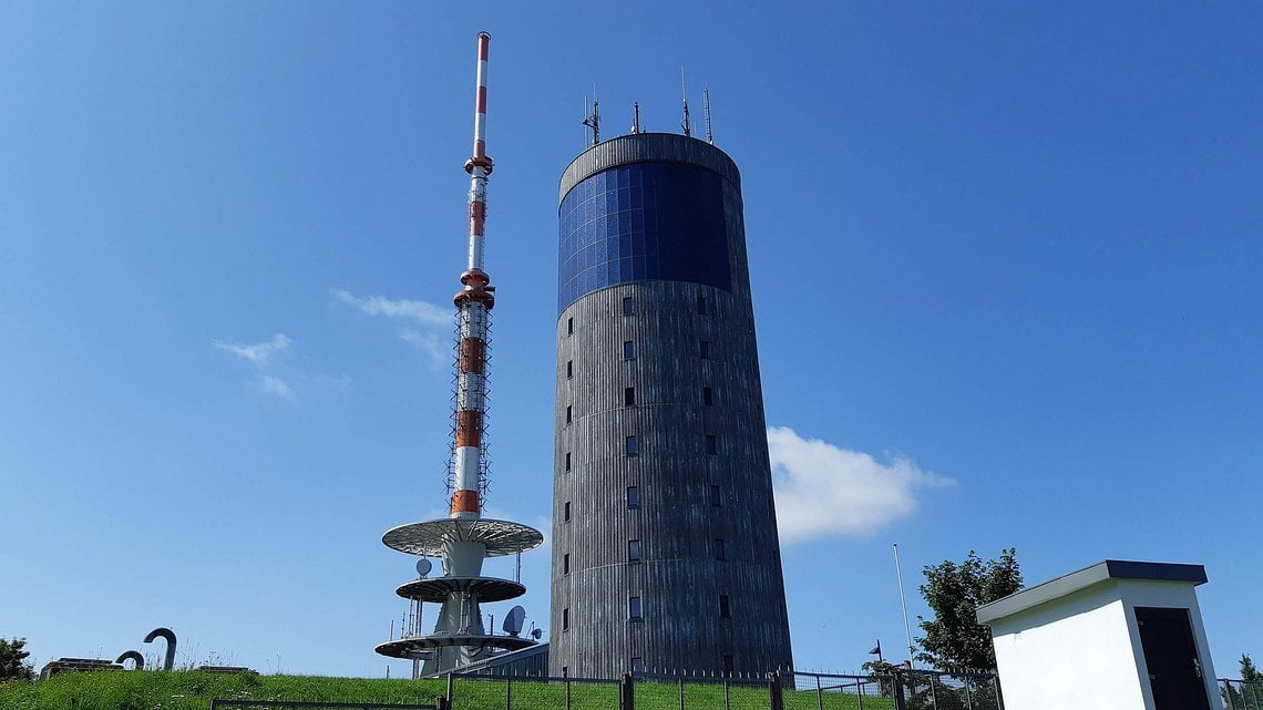 Vom Inselsberg am Rennsteig ging es fast nur noch bergab.