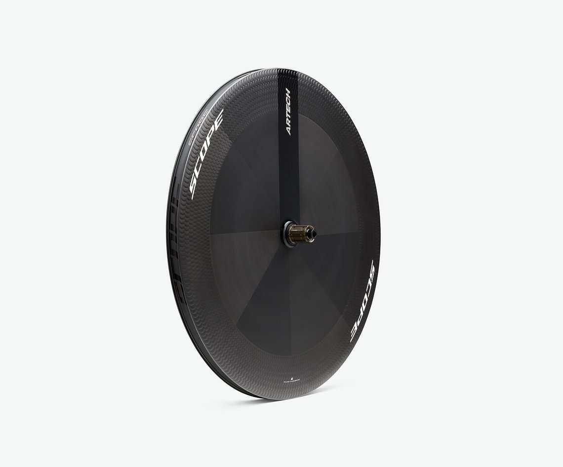 Das Scope Artech Disc-Rad macht überall dort Sinn, wo es um absolute Windschnittigkeit geht.