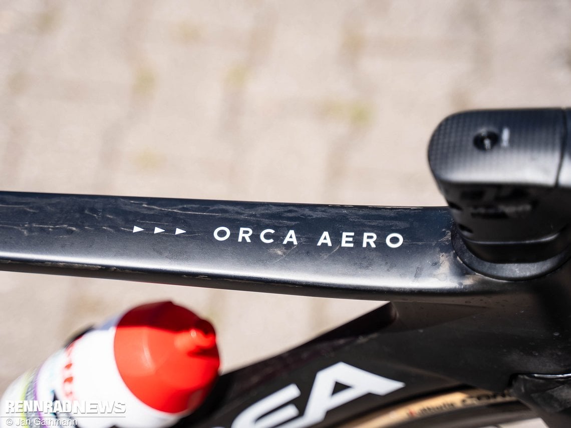 Das Orca Aero im Sichtcarbon – hat was, und spart ein paar Gramm.