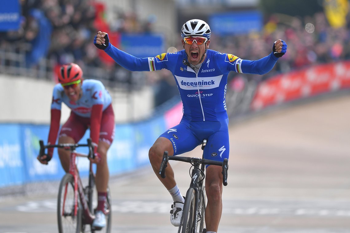 Philippe Gilbert triumphierte am Ende bei Paris-Roubaix