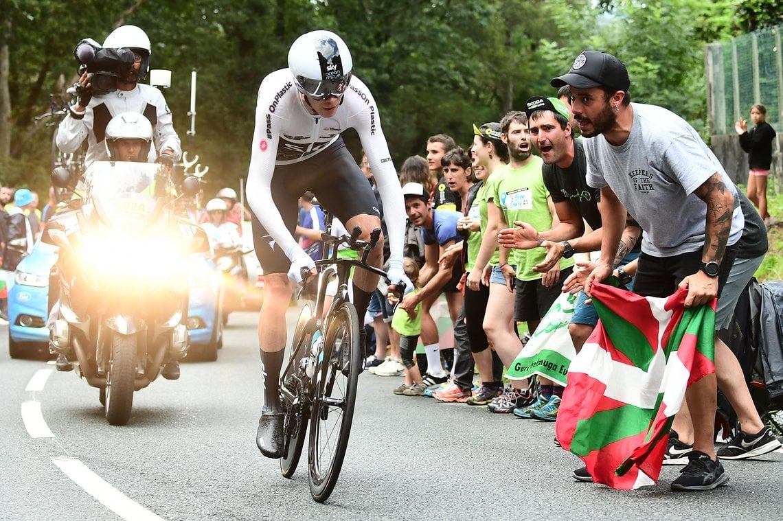 Froome verdrängte im Zeitfahren Roglic vom Podium