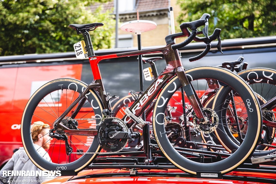 Auch Team Lotto setzt auf das Aero-Rennrad.