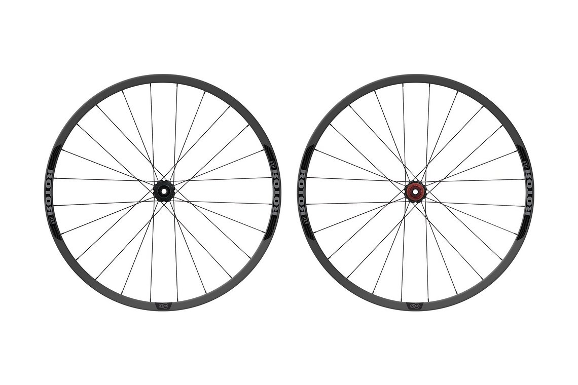 ROTOR 1x13-kompatible Aluminium-Laufräder mit 25 mm hoher Felge und RVolver-Nabe