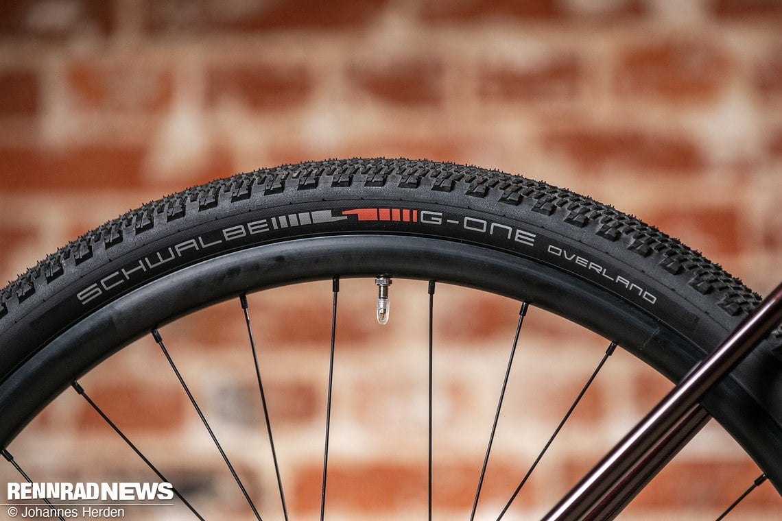 Am vorgestellten Bike sind 50er Schwalbe G-ONE verbaut.