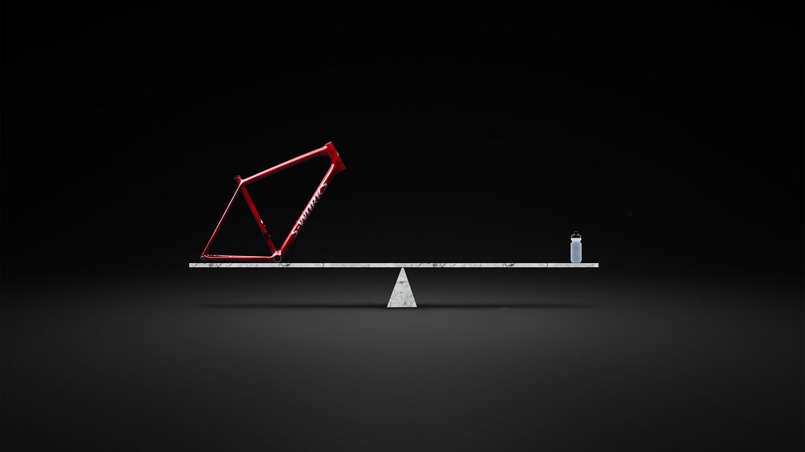 Der Rahmen wiegt so viel wie eine volle 0,5 Liter Trinkflasche.