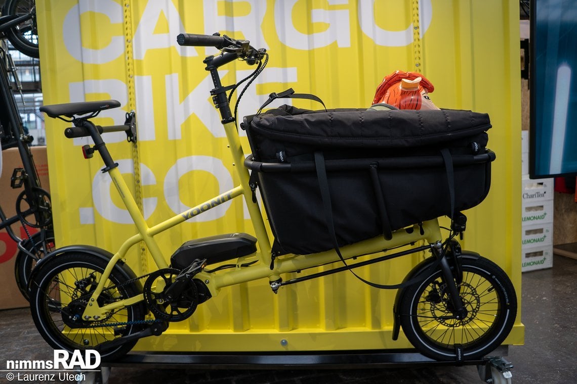 Das Joonit Cargobike nutzt 16-Zoll-Räder für einen ultrakompakten Aufbau