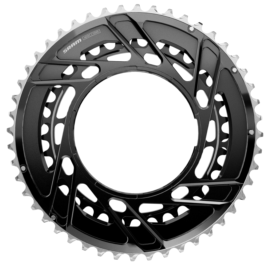 Die Kettenblätter für die Spider-basierten Powermeter-Versionen sind einteilig