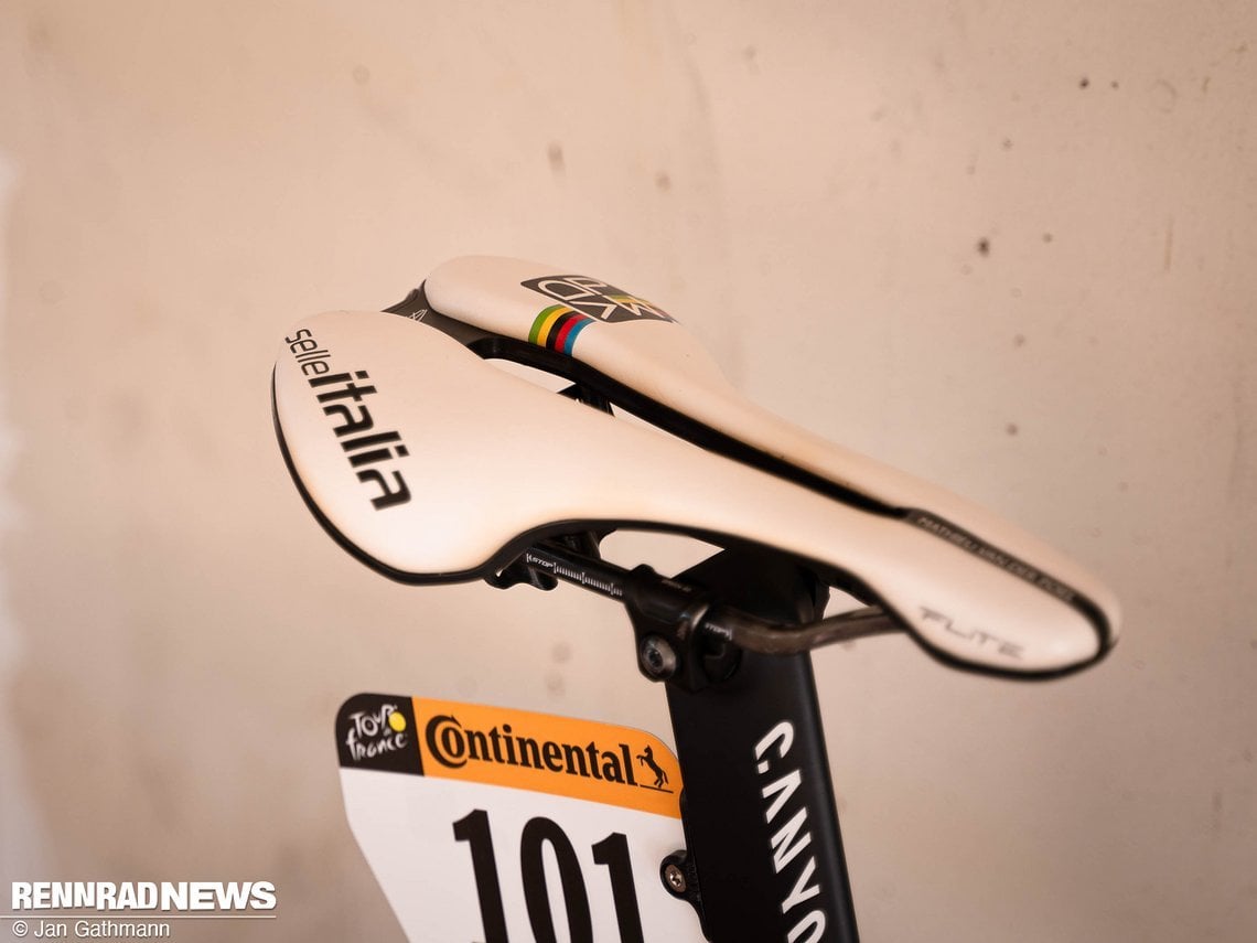 …und Selle Italia Flite im Weltneister-Design.