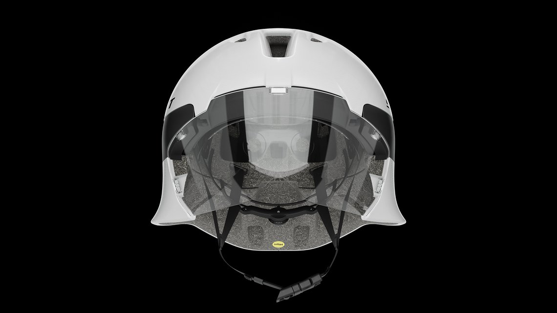 Der Split Mips verfügt über ein Aero Reshape Concept, welches die Skirts je nach bevorzugter Fahrposition austauschen lässt.