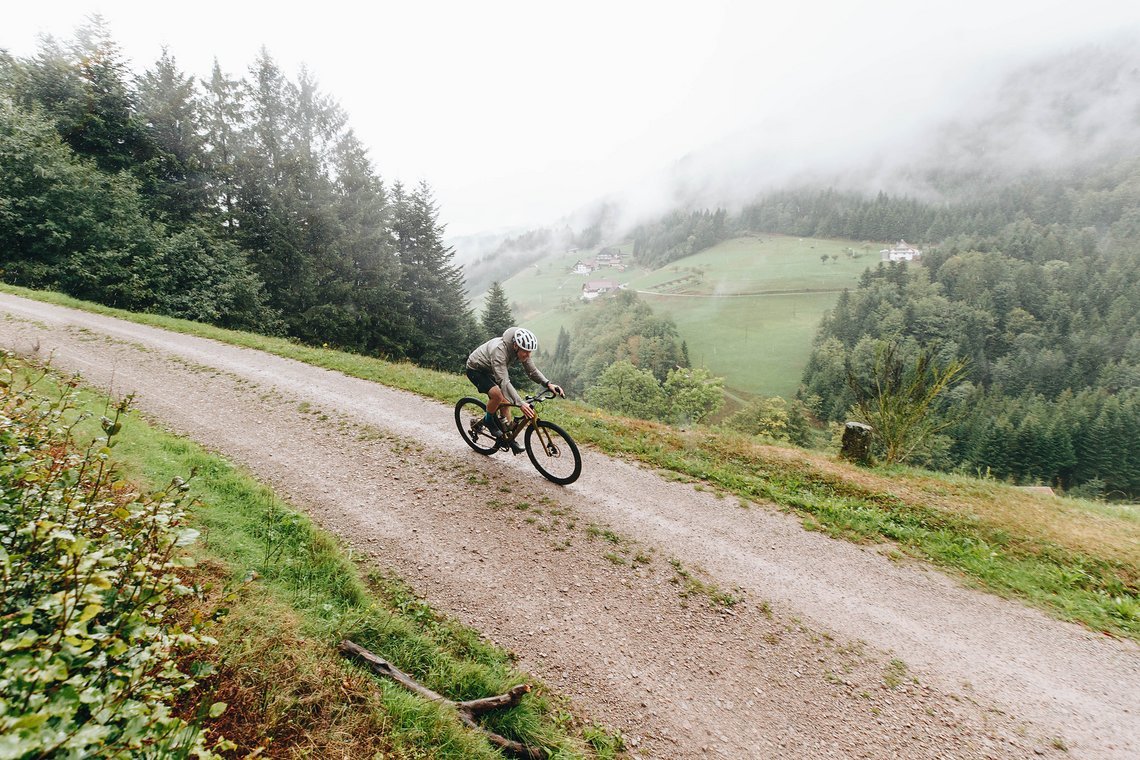 Auch das Diverge STR besitzt einen tiefen Schwerpunkt für eine satte Lage auf dem Gravel