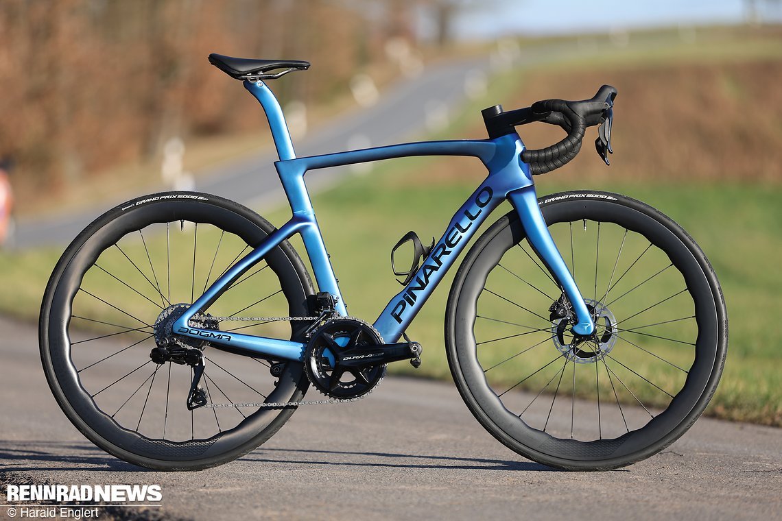 Die jüngste Generation des Pinarello Dogma F wurde etwas leichter als der Vorgänger und aerodynamisch effizienter