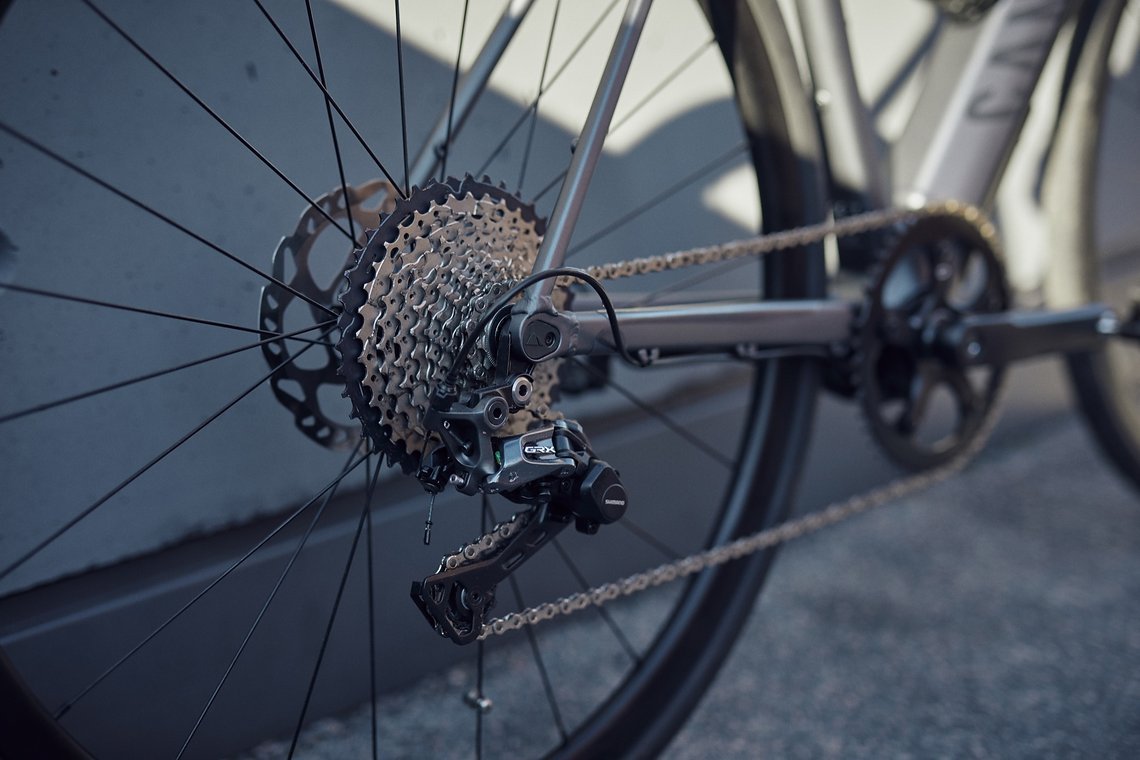 Shimano GRX Gravelkomponenten wurden aufgrund ihrer Robustheit gewählt