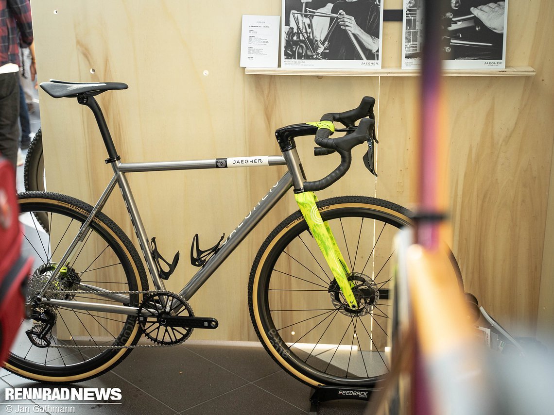 Hier handelt es sich um das Gravel Bike von Tom Boonen, das Jaegher ebenfalls gebaut hat.