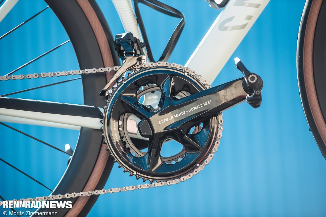 Ein Powermeter von Shimano ist serienmäßig verbaut.