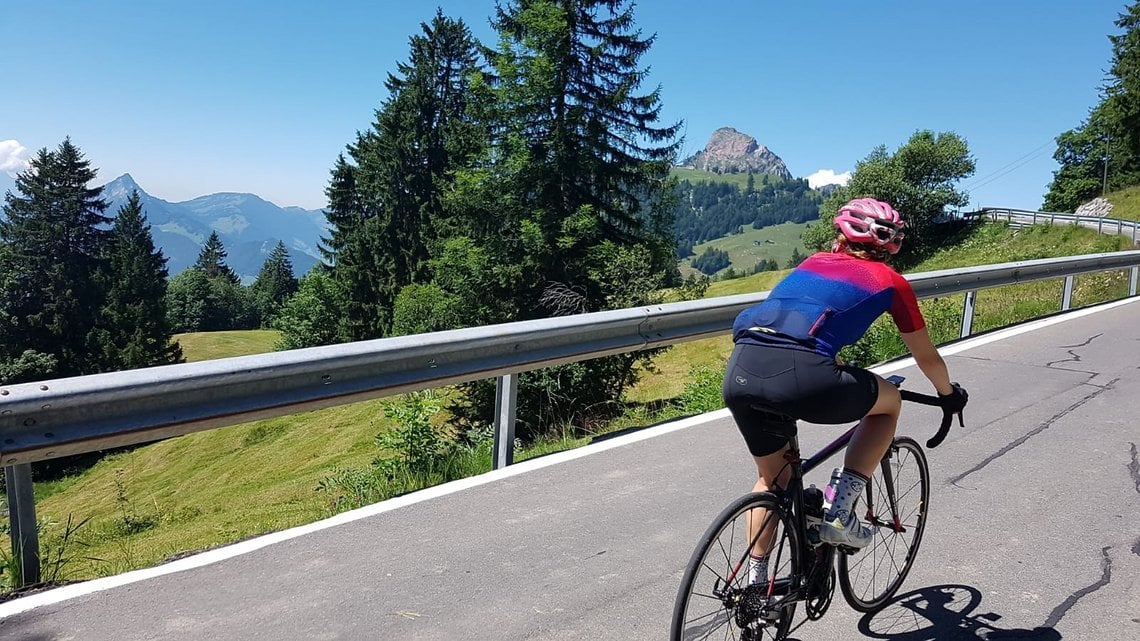 Der SR Pro Women unterwegs in den Schweizer Alpen...