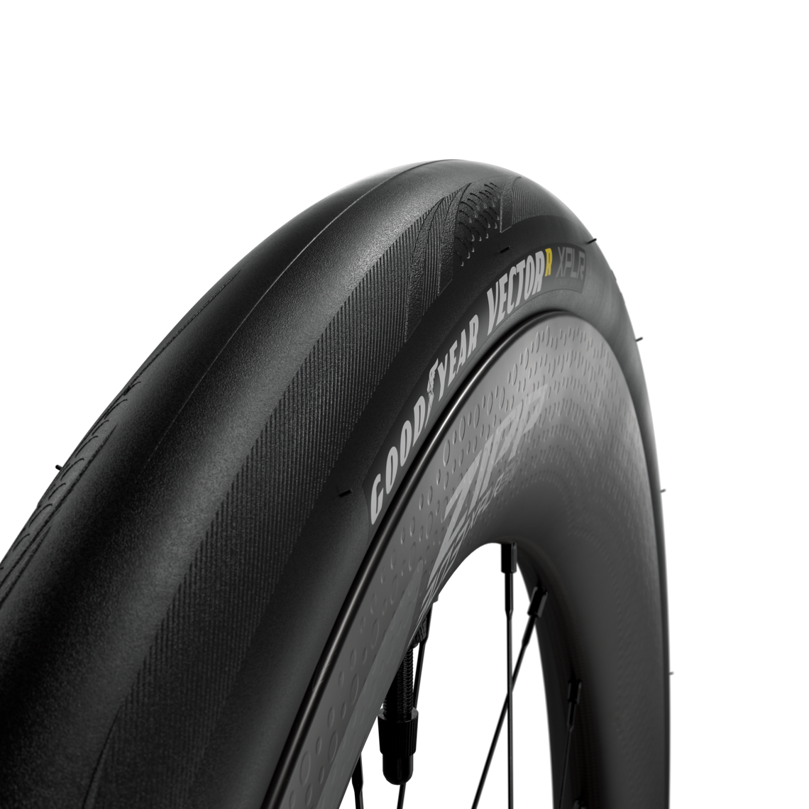 Der 40 mm breite Goodyear Vector R XPLR wurde speziell für den Straßeneinsatz auf der 303 XPLR Felge entwickelt