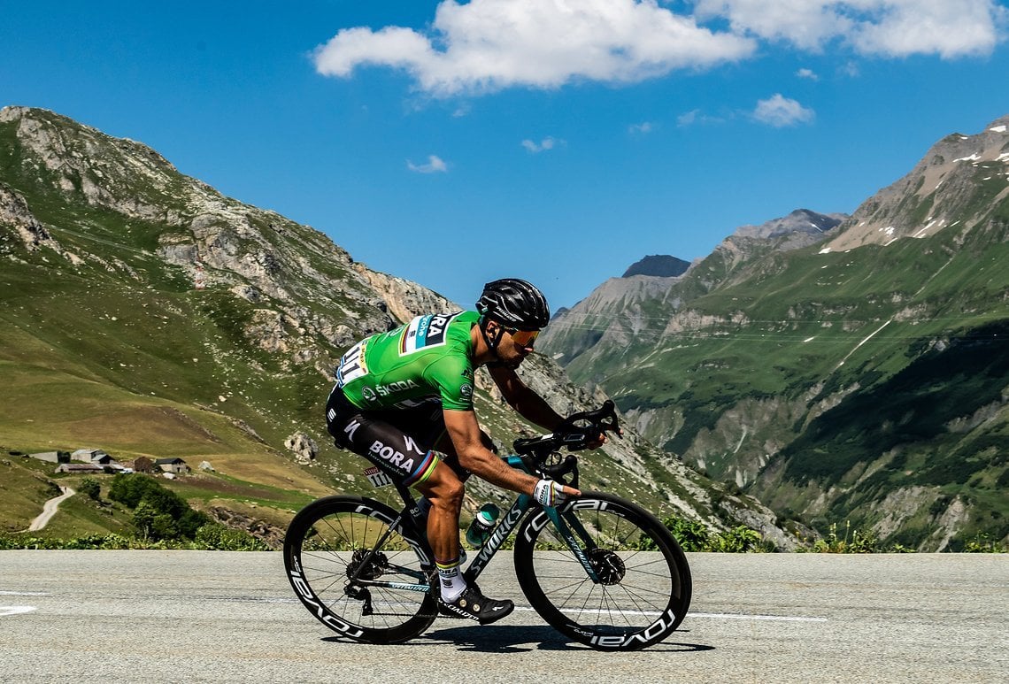 Peter Sagan trug das Grüne Trikot bis Paris