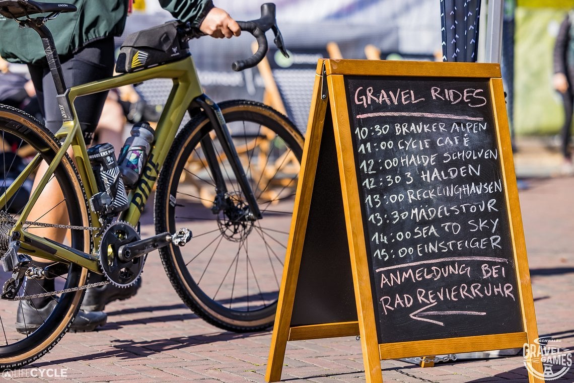 Den Gravel Rides konnte man sich nach Anmeldung bei radrevier.ruhr einfach anschließen.