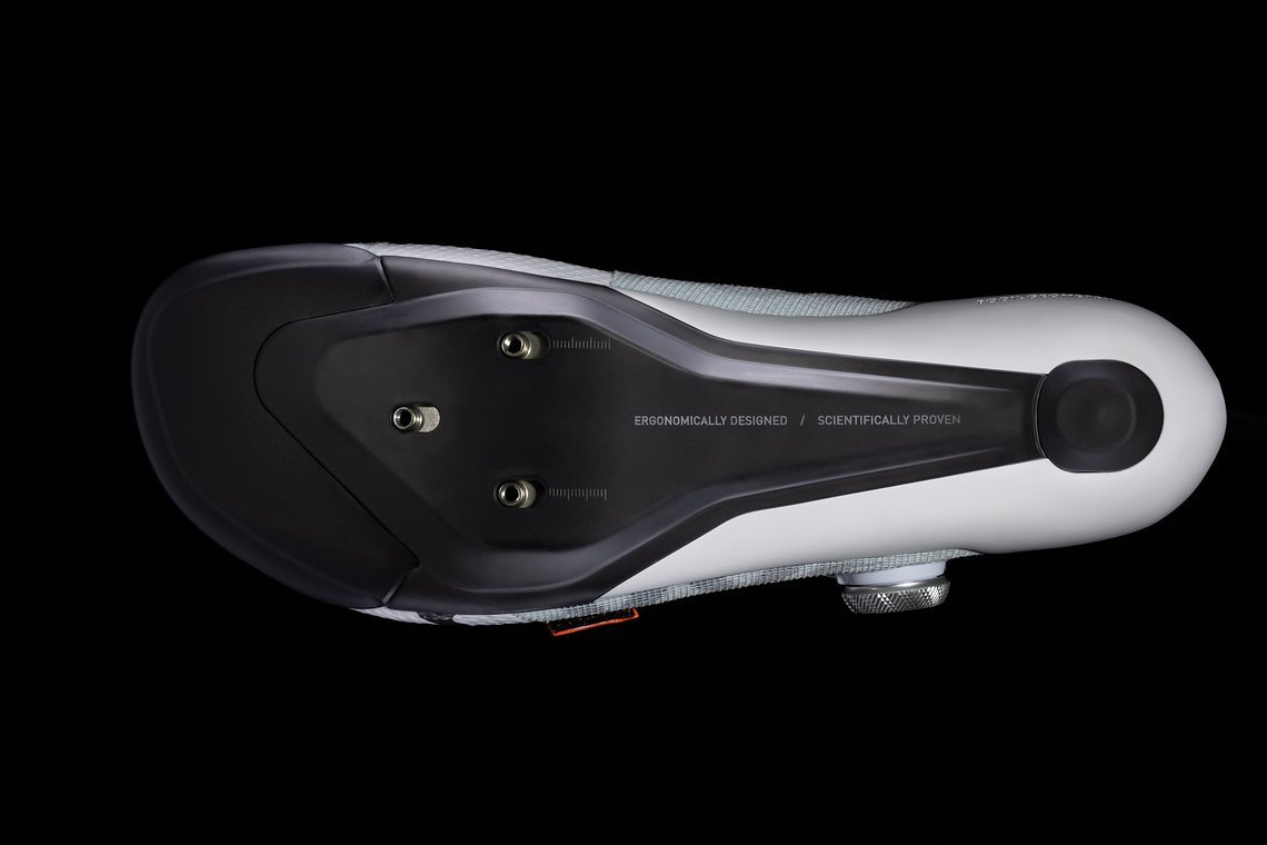Die Carbonsohle ist deutlich kleiner als beim S-Works Torch gehalten