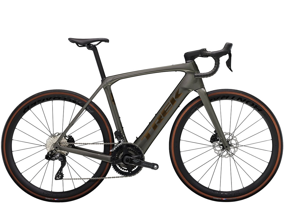 Domane+ SLR6 mit Shimano 105 Di2 2x12 Schaltung für 8.999,- Euro.