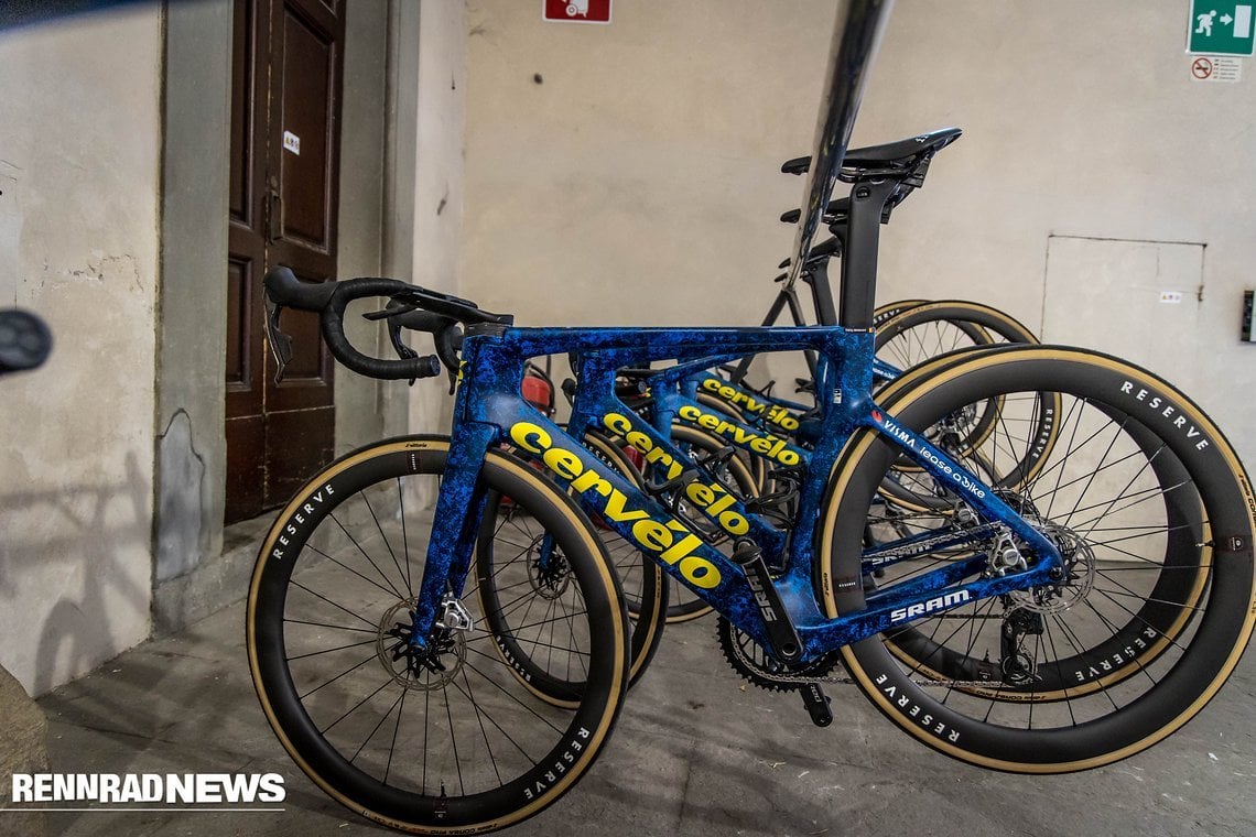 Das Cervélo S5 ist das Aero-Rennrad für die flachen Etappen beim Vingegaard Team Visma Lease A Bike.