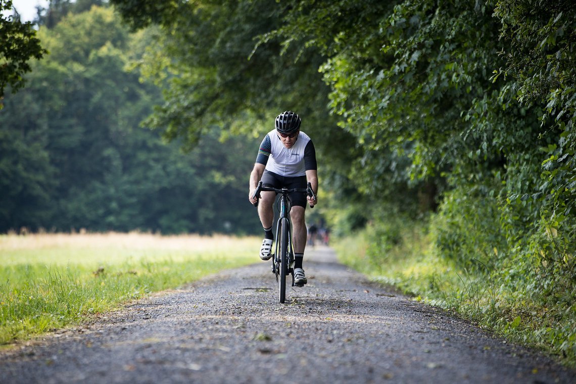 Läuft lange – nach dem 57 km langen Gravelride im Turbo Modus waren die Akkus noch zu 65 % gefüllt