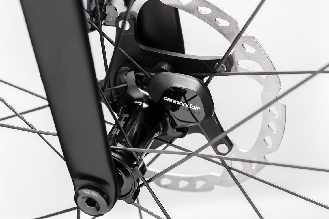 Alle Modelle besitzen den neuen Cannondale Radsensor, der automatisch die Fahrtdaten logged