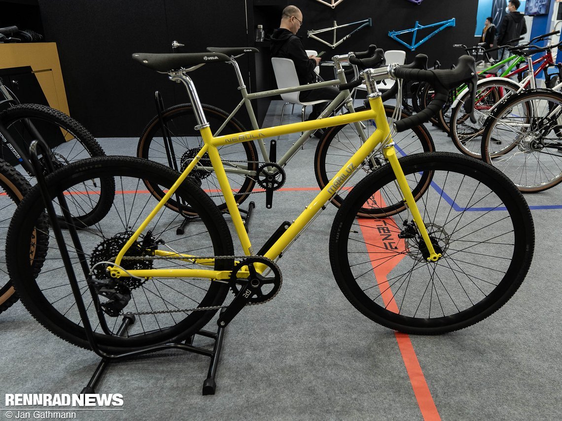 Auch moderne Rennräder aus Stahl stehen auf der Taipeh Cycle Show