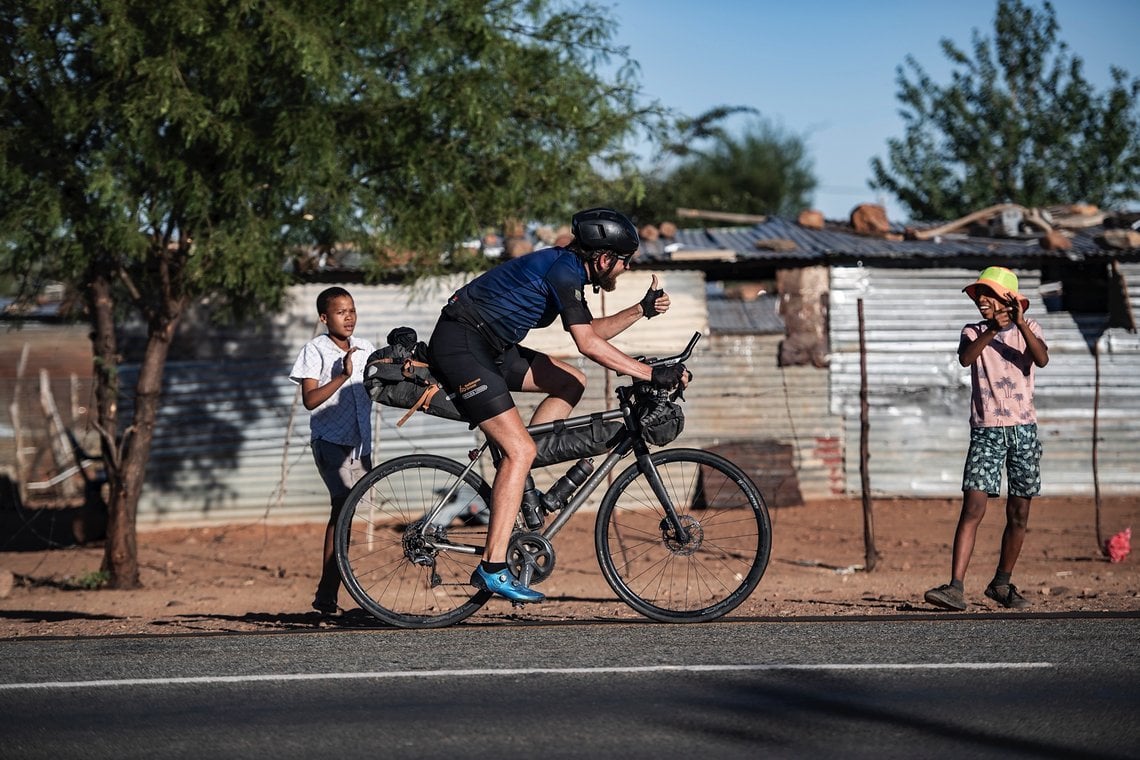 Auf der letzten Etappe in Südafrika machte ihm Gegenwind das Fahren zur Hölle