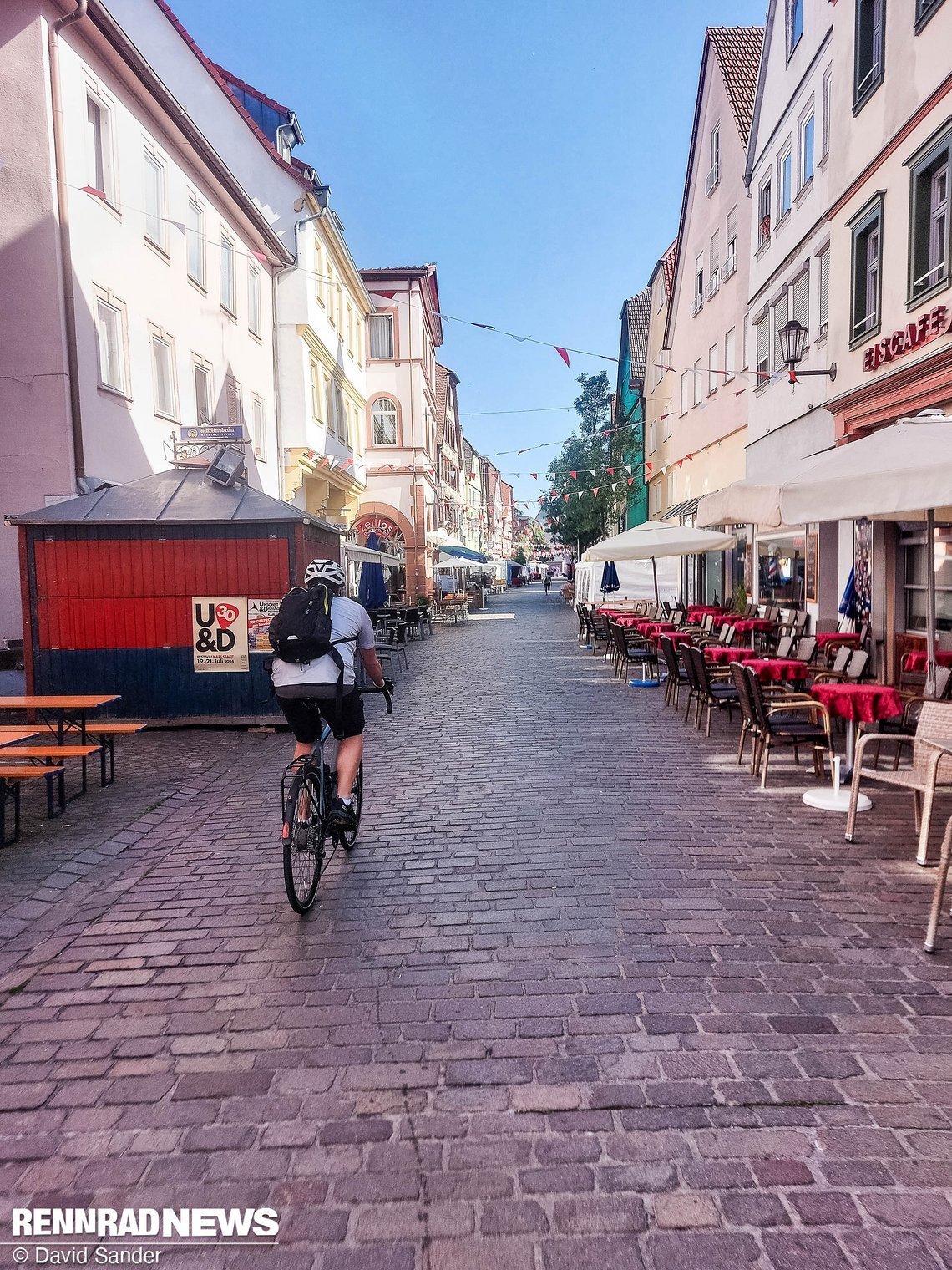 Auf den ersten 40 km meiner letzten Etappe werde ich nochmal unterstützt.