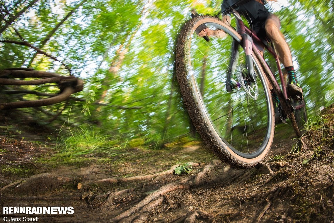 Steiles Terrain hat uns in der hohen Einstellung besser gefallen