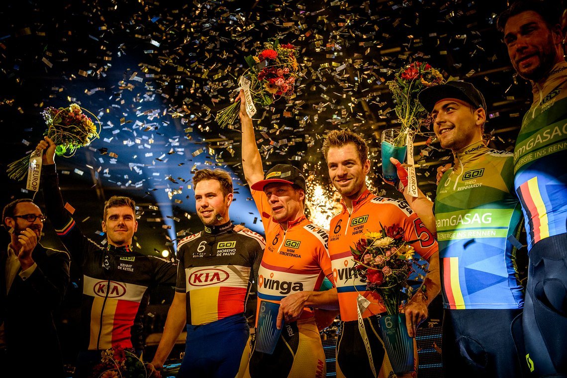 Das Siegerpodium der Six Day Berlin