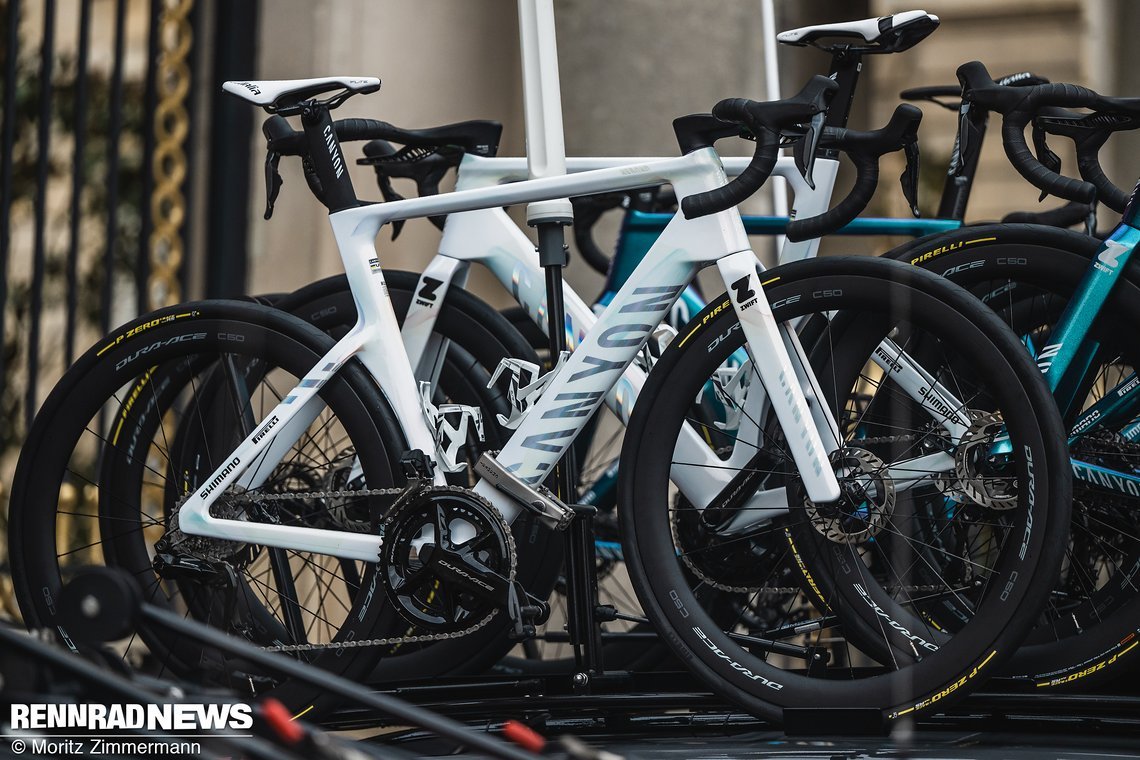 Mit wenigen Ausnahmen waren alle Shimano-Fahrer auf 2x-Antrieben unterwegs, wobei der Umwerfer wohl kaum eingesetzt worden ist.