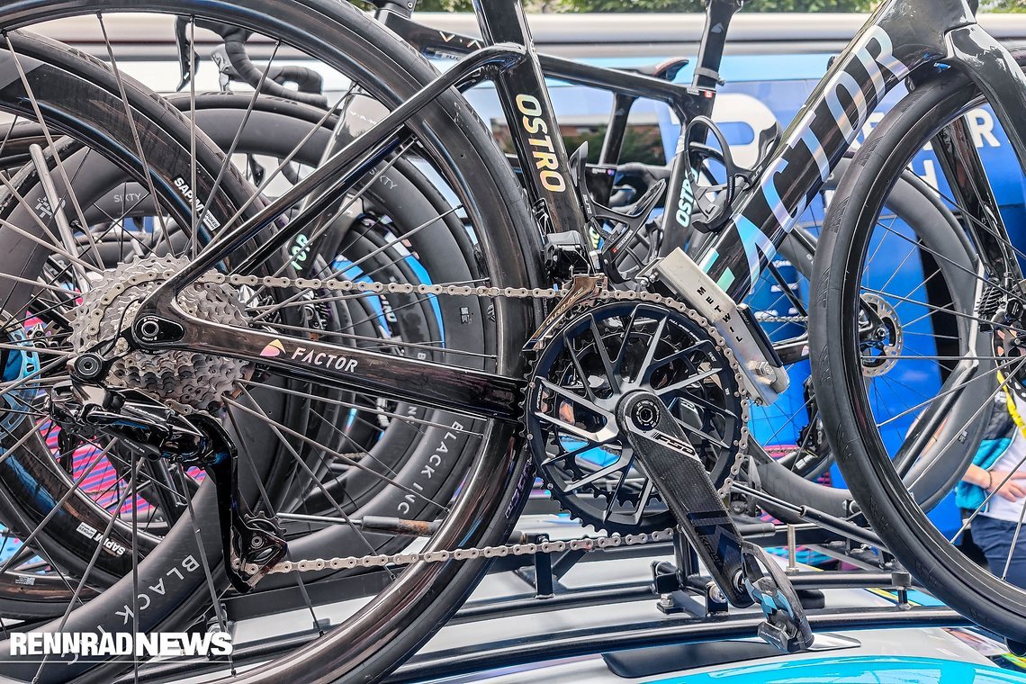 Wie so oft auch hier Shimano Dura-Ace Di2 Komponenten.