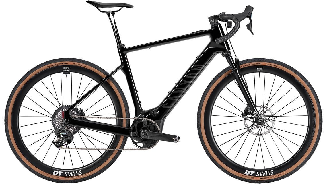 Das Canyon Grizl:On CF 9 kommt mit Carbonlaufrädern und kabelloser Sram Force AXS Schaltung – UVP: 6.999 €.