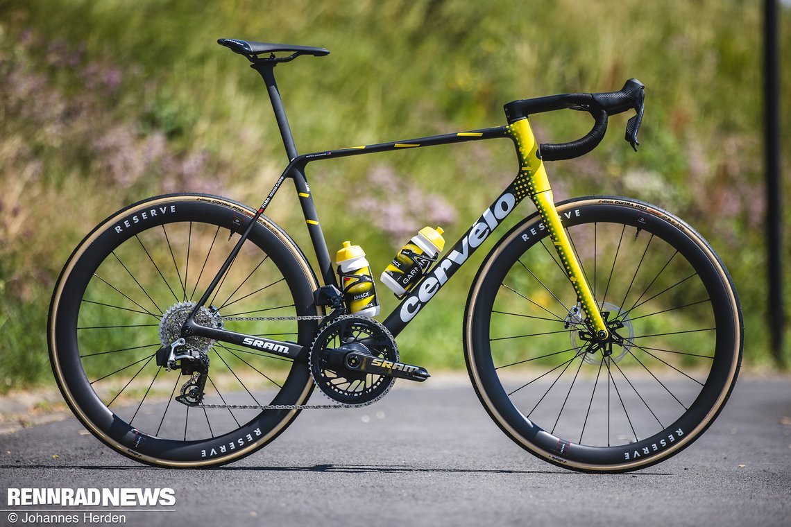Ein offenkundig neues Cervélo R5 bei Visma Lease A Bike.