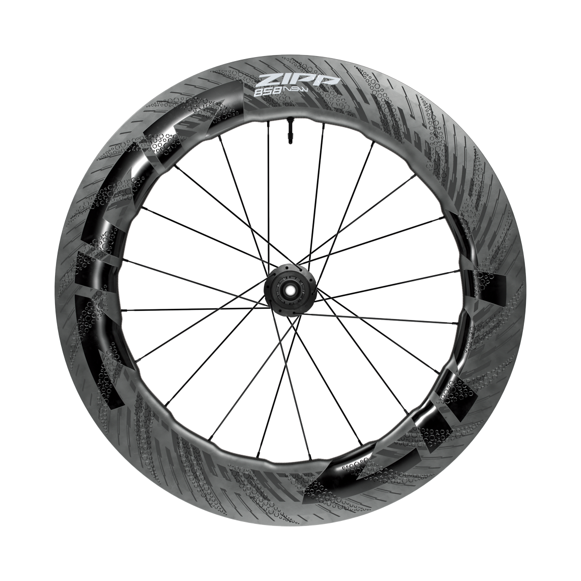 Zipp 858 NSW Hinterrad.