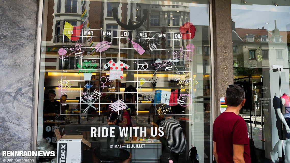 Rapha bietet Rides mit Start im Pop-up Clubhouse an