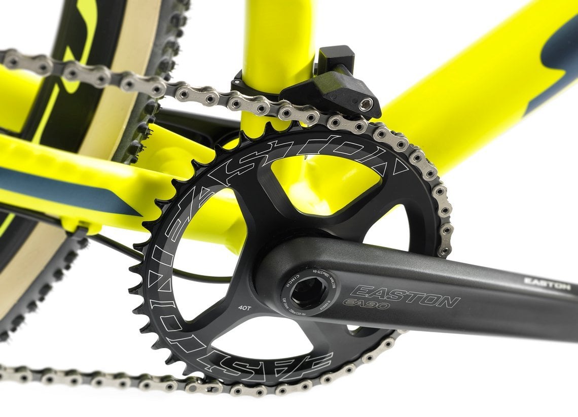 Neu ist die 1x11 SRAM Force Gruppe mit Easton EA 90 Kurbel