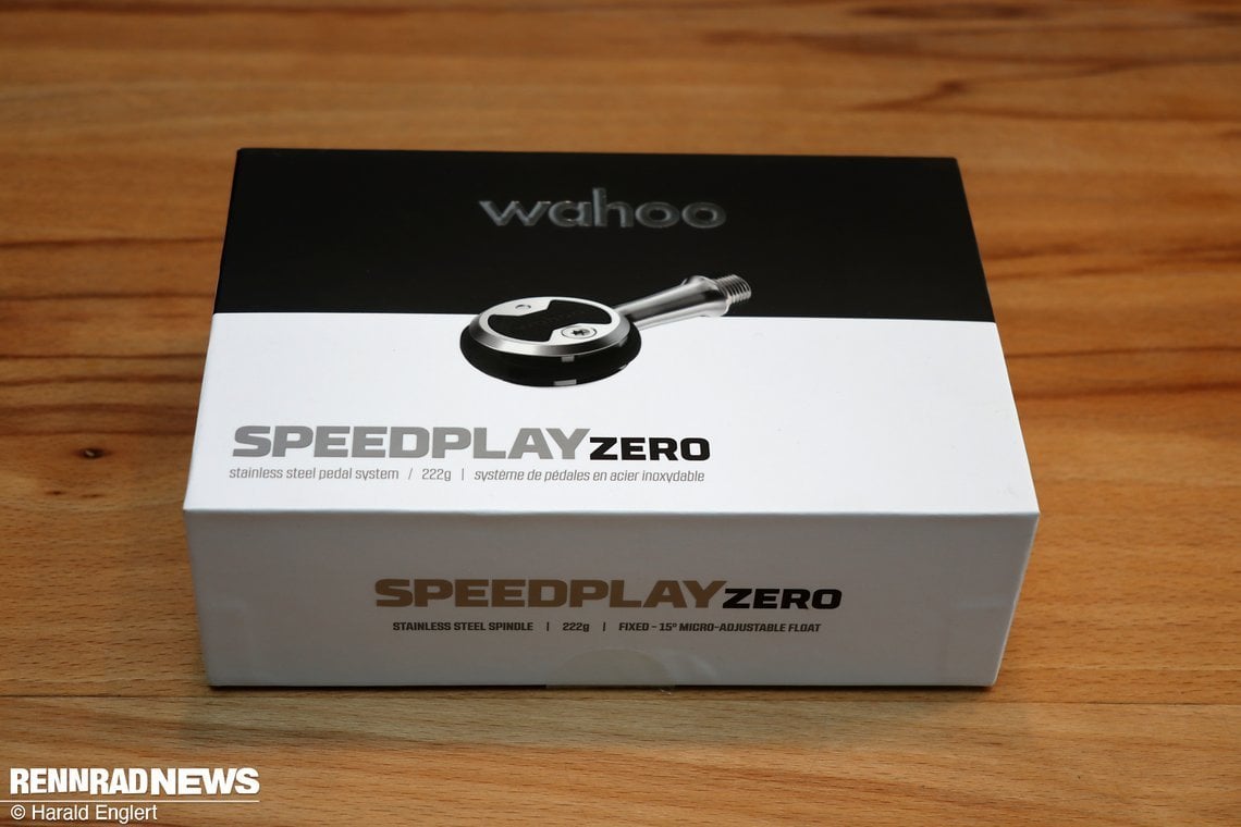 Typisch Wahoo kommen auch die Speedplay Pedale...