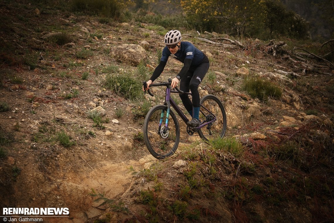 Auch auf ruppigeren Trails ist man mit dem Bergamont am besten aufgehoben