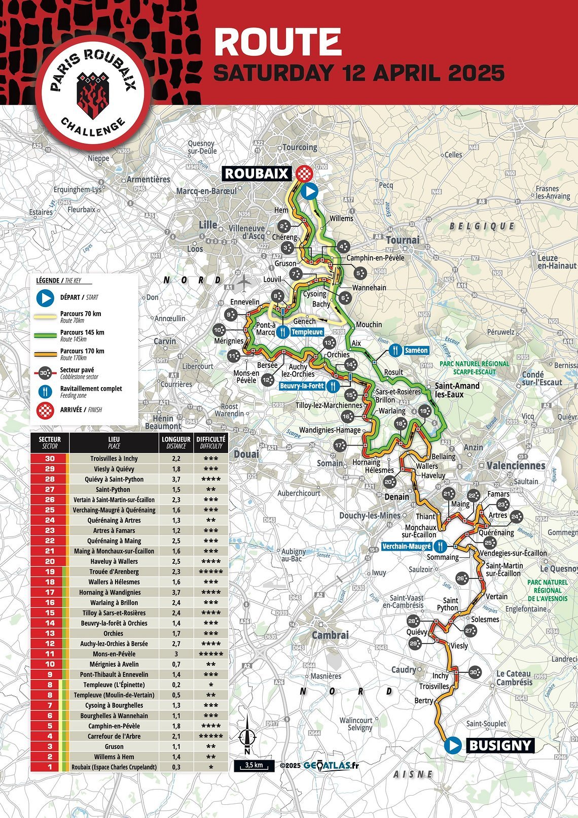Nach langem Hin und Her entscheiden wir uns letztlich für die längste Distanz mit 175 km. Wer die Route sehen will: Voila. Nachfahren würde ich jedoch nicht empfehlen.