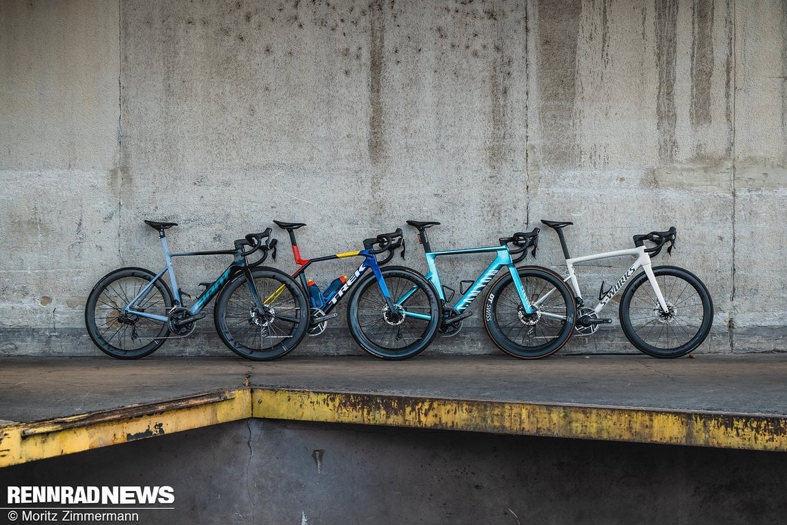 Alle Bikes sind sehr hochwertig ausgestattet