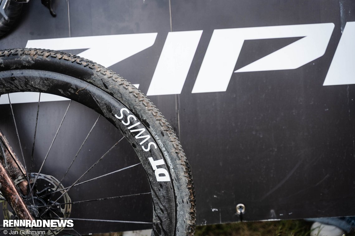 Der Schwalbe G-One RX Pro in 45 mm war häufig zu sehen…